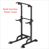 Hauteur réglable Fitness Chin up Station Power Tower Pull up Dip Station Home Gym Equipment Parallel Bar Indoor