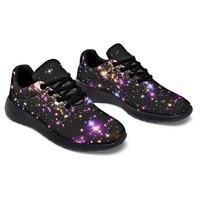 Chaussures de sport en gros d'usine, baskets personnalisées imprimées Starlight, chaussures de marche décontractées légères pour femmes