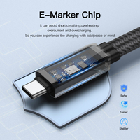 UNIEAN, venta al por mayor, 240W, USB4.0, Cable plano, 40Gbps, USB macho a macho, Cable DE DATOS plano, 8K60Hz, Audio y vídeo para Iphone a Android