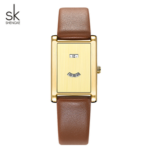 Reloj de Cuarzo con Diseño Minimalista y Esfera Inusual, Correa de Cuero Genuino y Acero Inoxidable - Product Image 5