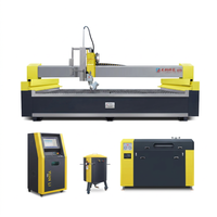 Machine de découpe à jet d'eau industrielle, découpeuse à jet d'eau CNC, équipement de découpe de tôles métalliques à 5 axes de haute précision