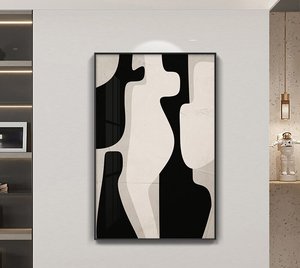 ศิลปะตกแต่งผนังสีดำภาพวาดศิลปะบนผนังวัสดุลูกแก้ว - Product Image 6