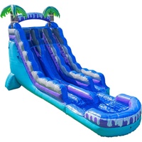Château gonflable pour enfants de qualité commerciale, très vendu, grand château gonflable extérieur avec toboggan aquatique et piscine
