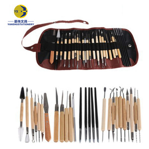 Utensili per Ceramica, Strumenti per Scultura in Legno/Silicone/Plastica, Set di Taglierine per Modellare l'Argilla, per Intaglio e Modellazione di Ceramica Morbida - Product Image 5