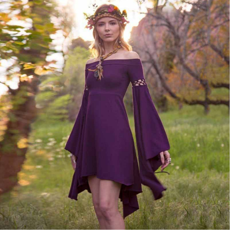 knee length dresses for ladies Victorian Gothic Lace Mini Dress with Corset Back main image 1