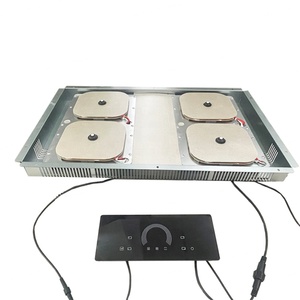 Placa de Inducción Profesional de 4 Quemadores, Panel de Cerámica, 7200W-8000W, Control Táctil con Sensor, para Empotrar en el Hogar - Product Image 3
