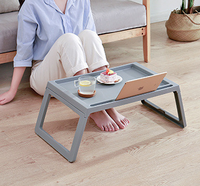 Table lit pliable pour ordinateur portable grand lit en plastique pour enfants salon injection simple plateaux de rangement pliables