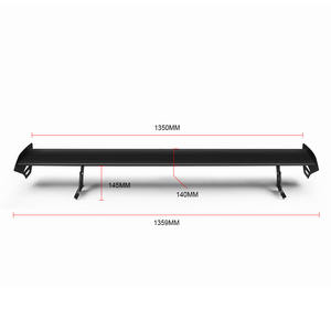 Alerón Trasero Modificado para Automóvil, Aleación de Aluminio Sin Perforaciones, Alerón Fijo Universal para Hatchback, Exterior - Product Image 2