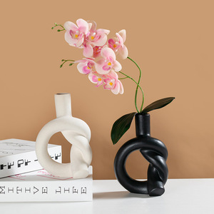 Modern Minimalist Ceramic <b>Vase</b> for Flower Arrangement Luxury Geometric Floral Art Ware <b>Unique</b> Home Decor - Product Image 4