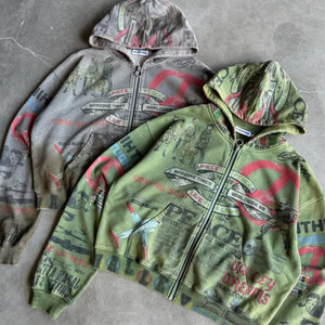 Produttore di <span class=keywords><strong>abbigliamento</strong></span> <span class=keywords><strong>Streetwear</strong></span> personalizzato Cropped Vintage con pietra invecchiata lavata con cappuccio con stampa grafica Dtg con cappuccio a tracolla - Product Image 3