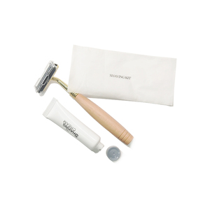 <span class=keywords><strong>Rasoir</strong></span> en bois à double <span class=keywords><strong>lame</strong></span> personnalisé, kit <span class=keywords><strong>de</strong></span> rasage jetable <span class=keywords><strong>pas</strong></span> <span class=keywords><strong>cher</strong></span> pour adultes avec crème à raser - Product Image 5