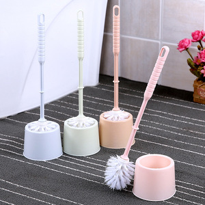 Toilet <b>Brush</b> Set With Base Thickened Plastic <b>Round</b> <b>Brush</b> For Bathroom Cleaning - Product Image 1