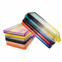 Étui transparent en TPU minimaliste et fin Sparkle Rainbow avec blocage RFID pour cartes de crédit, compatible avec les slabs de gradation P/S/A/BGS/SGC, ajustement universel et tendance
