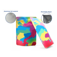 Logo personnalisé faible quantité minimale de commande numérique impression sachets en aluminium feuille zip verrouillage auto chaleur seal stand up alimentaire odeur preuve poche fermeture éclair mylar sac