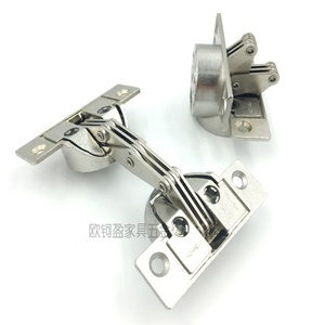 Charnières papillon à double coupelle pour panneaux à 45 degrés, charnières à clapet en alliage de zinc à 125 degrés pour meubles de cuisine sans ressort - Product Image 6