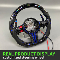 Volant de direction en fibre de carbone LED personnalisé AIFI Sports pour F10/F30/E70-E92/F32/F15/F20/E92/F36/F11/F82