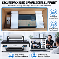 Printer DTF Otomatis Penuh HuaCai R1390 Baru, Tinta Sublimasi, Film PET, Pencetakan Tekstil Kaos, Cetak Digital, Head Epson, Ukuran A3