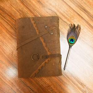Wholesale Genuine Leather Journal Diary <b>Notebook</b> <b>A5</b> Handmade Deckle Edge Paper Vintage Leather Planner Writing Sketchbook Custom - Product Image 4