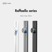 Gler - Enchufe de Pared Industrial Oculto para Cocina, 5 Tomas de Corriente, Grado Hospitalario, Acero Inoxidable, con USB-A/Tipo-C, para EE. UU./Reino Unido/UE