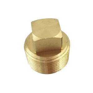 Conector hexagonal de latón macho NPT roscado para tuberías, suministro de agua a baja presión, mecanizado y pulido, medida en pulgadas - Product Image 1