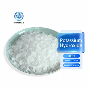 Preço de hidróxido de potássio KOH potássio cáustico de 45% 90% 25kg flocos hidróxido de potássio