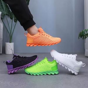 Chaussures de course décontractées pour hommes, personnalisables en gros, avec lacets, semelles intérieures confortables en EVA, doublure en maille respirante, toutes saisons - Product Image 6