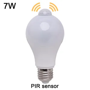 PIR 센서 LED 전구 5W 7W 9W 12W 2835SMD LED 전구 램프 E27 LED 전구 실내 조명 램프