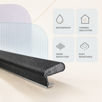 Bande d'étanchéité en mousse PU pour usine, joint d'étanchéité en polyuréthane pour portes et fenêtres, protection contre la poussière pour joints de cadre de bâtiment, OEM