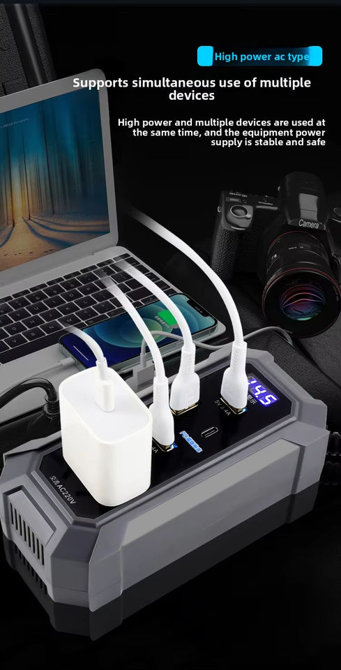 200W High Power Car Smart Charger - Image 2