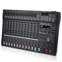 Console de mixage DJ professionnelle RF120 13 canaux 24 DSP +48V Alimentation fantôme Construction en plastique et métal pour studio scène live