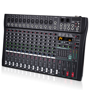RF120 13-Channel Professional <strong>DJ</strong> Mixer <strong>Controller</strong> 24 DSP +48V Phantom Power Plastic Metal Construction for Studio Live Stage - Product Image 6