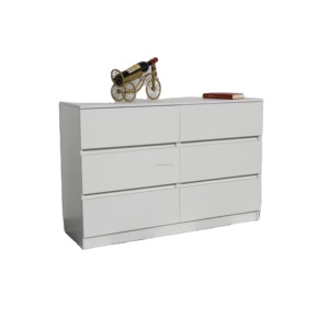 Meuble de rangement pour chambre à coucher, armoire à <span class=keywords><strong>6</strong></span> <span class=keywords><strong>tiroirs</strong></span>, 47 pouces de large, <span class=keywords><strong>commode</strong></span> à <span class=keywords><strong>double</strong></span> tiroir pour chambre à coucher - Product Image 1