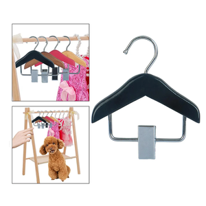 Solid Wood <strong>Mini</strong> Pet Clothes <strong>Hanger</strong> with Clip and Hook for Dog Clothing &amp; Pet Accessories - Product Image 5