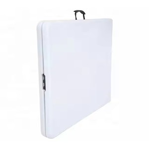 Hình chữ nhật màu trắng nhựa gấp đám cưới giá rẻ bàn ăn cho bữa tiệc - Product Image 4