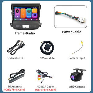 9 "Xe <span class=keywords><strong>GPS</strong></span> Hệ thống định vị cho <span class=keywords><strong>Mitsubishi</strong></span> Outlander 2005 2012 không dây Carplay Android tự động ô tô xe video đài phát thanh Máy nghe nhạc - Product Image 5