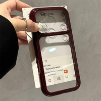 Coque de téléphone souple aux couleurs fraîches, dos hautement transparent, résistante aux rayures et à l'usure pour iPhone 17/17 Pro/16/15/14/13