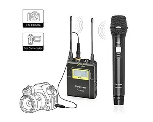 Saramonic UwMic9 RX9 + HU9 UHF Draadloze Handheld Professionele Video Microfoon voor presentatie, toespraak, interview