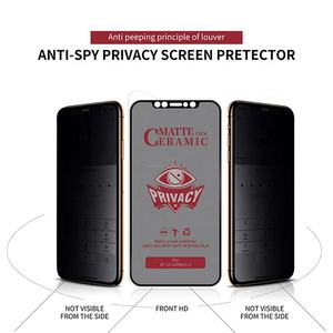 Protector de pantalla de cerámica antiespía para teléfono móvil, Nano película mate 2.5d 9H, antihuellas dactilares - Product Image 6