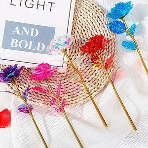 Glamorous Gold Foil <b>Rose</b> Craft - Elegant <b>Artificial</b> Flower for Special Occasions & Gift by OEM - Product Image 1