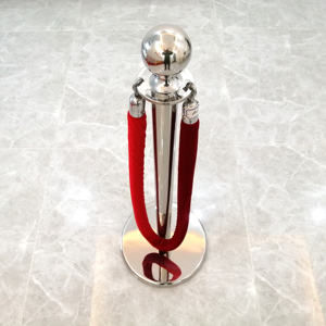 สแตนเช่นสแตนเลสเสาพรมแดงสำหรับกั้นคิวอุปกรณ์สำหรับงานแต่งงานเสาทองเงินสีดำ - Product Image 6