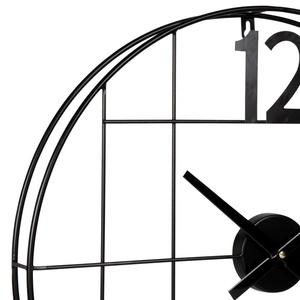 Đồng Hồ Treo Tường Trang Trí Lớn Cho Phòng Khách, Đồng Hồ Kim Loại Màu Đen Kim Loại Trang Trí Nội Thất Im Lặng Không Đánh Dấu Đồng Hồ Nhẹ Cho Phòng Ngủ - Product Image 2
