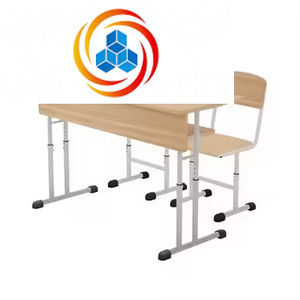 Conjunto de Escritorio y Silla para Estudiantes, Moderno, Resistente, de Madera, con Altura Ajustable y Almacenamiento, para Aulas y Centros de Tutoría - Product Image 5
