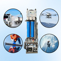Système de purification d'eau mobile portable 500L/H par osmose inverse, machine à osmose inverse à poussée manuelle pour le nettoyage extérieur et les situations d'urgence