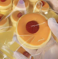 Nouveau design Jouets soufflés en TPR en forme de fromage et de gâteau à la fraise, jouets à presser anti-stress pour enfants, cadeaux de fête et décoration de bureau