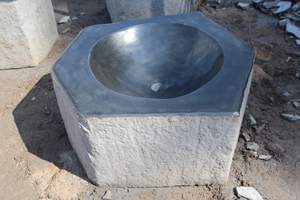 Bồn Tắm Chim Bazan Đá Cuội Làm Bằng Tay Tự Nhiên Cho Sân Công Viên Ngoài Trời - Product Image 5
