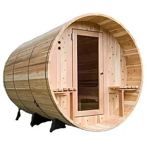 JTT Sauna-Zimmer günstig und fein / 1-6 Personen im Freien Zeder-Fass Dampf-Sauna-Zimmer