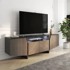 Ensemble de meuble TV nouveau design MAXINE meuble de salon support de console TV avec tiroirs