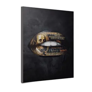 african style canvas fabric for painting wall art lip picture canvas print painting home hotel wall decoration