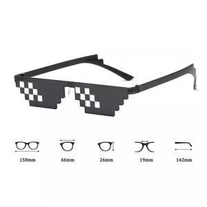 2022新しいメガネはそれを扱うメガネピクセルブラッククールジョーク面白いおもちゃモザイクサングラス - Product Image 4
