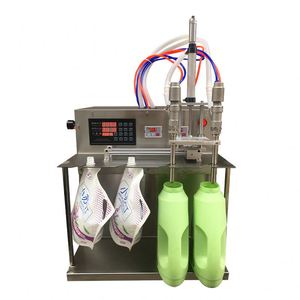 2 Heads Semi Automatic 17 Liter Doypack Soft Bag in <b>Box</b> Detergent Filling Bottle Packing Machine - Product Image 3